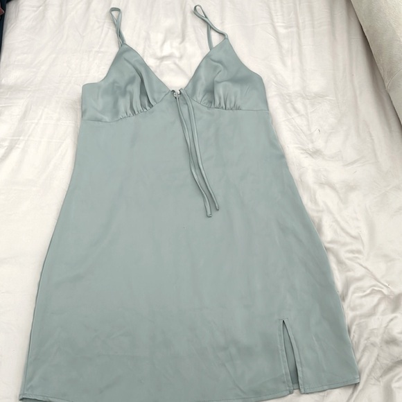 GARAGE brandy dress Teal size M - Picture 5 of 9